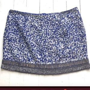 Ludi sequin, rhinestones, & beads skirt